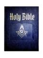 Dark Blue Heirloom Bible with Masonic emblem
