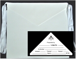 Leather Candidate apron w/ Style 5 Printing under flap - Sold Individually