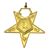 O.E.S.. Officer Jewels Gold Plate - Set of 18
