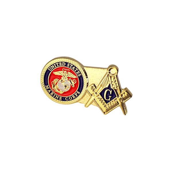 Marines & Masonic Lapel Pin