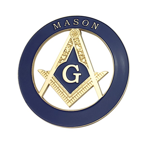 Magnetic Cutout Masonic Auto Emblem