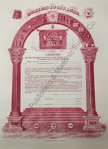 Royal Arch Mason Charter
