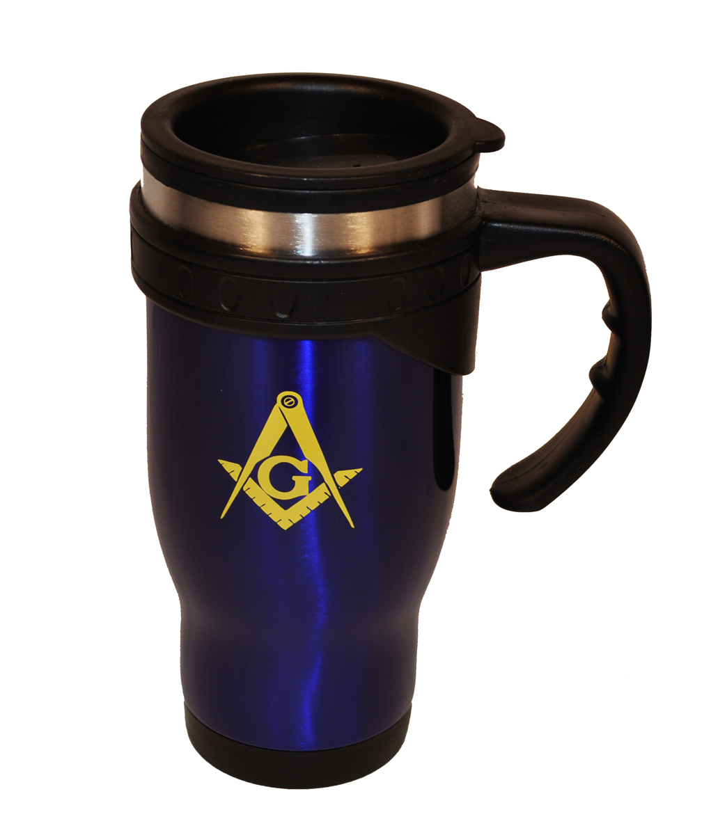 Masonic travel mug