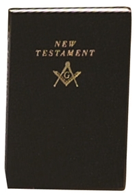 Masonic New Testament Bible Black cover