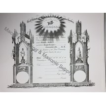 Knights Templar Member Certificate