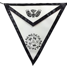 Scottish Rite Apron 32 Degree - Black lining