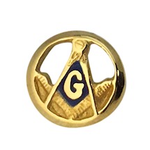 Masonic Lapel Button in 10K  YG