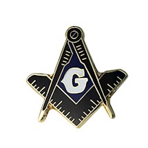 Masonic Square & Compass Button