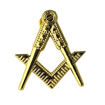 Masonic Square & Compass Lapel Pin