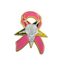 OES Breast Cancer Support Lapel Pin