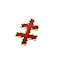 33* Cross Lapel Pin - Goldplate