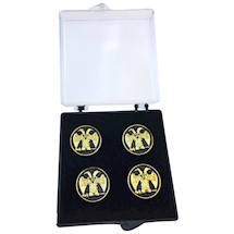 Scottish Rite 32 Wings Down Button Covers