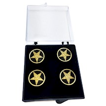 Eastern Star Button Covers - Set of 5