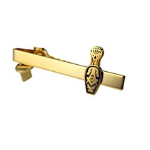 Masonic Slipper Tie clip Goldtone