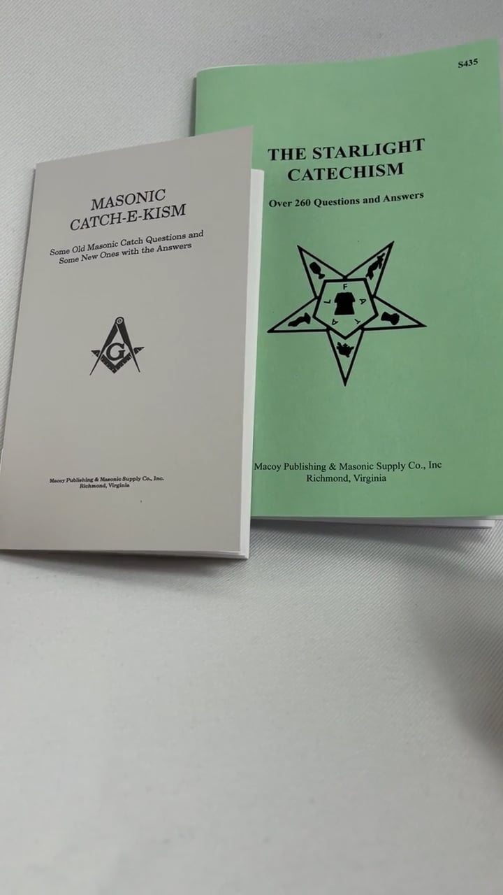 Masonic & OES Catechism Books