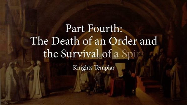 Death of an Order Part Fourth