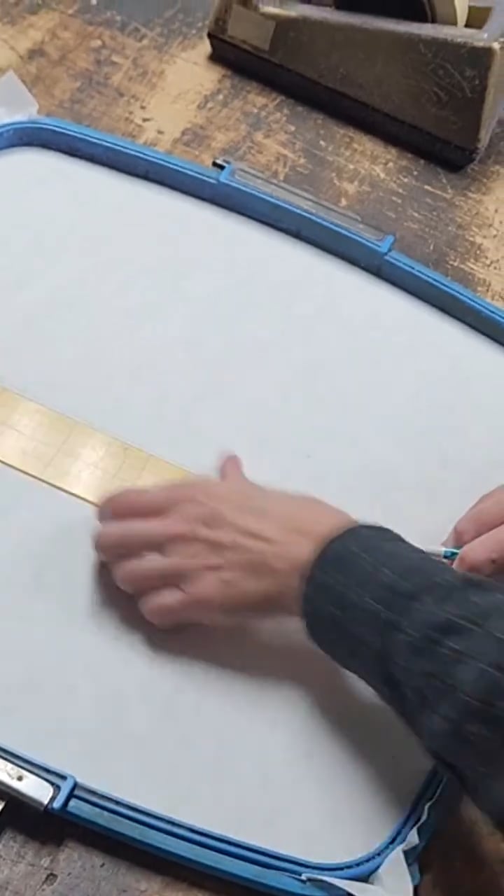 Preparing a Leather Past Master's Apron for Embroidery