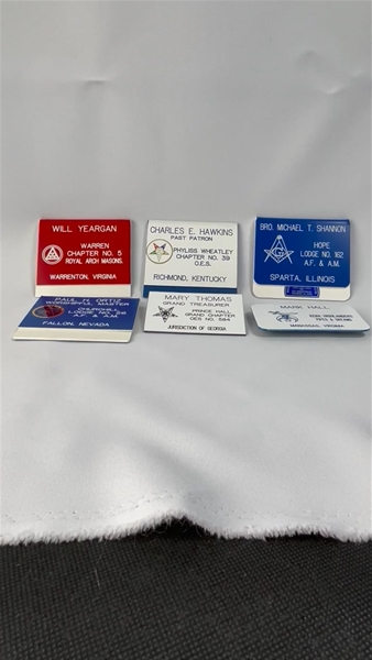 Masonic Name Badges