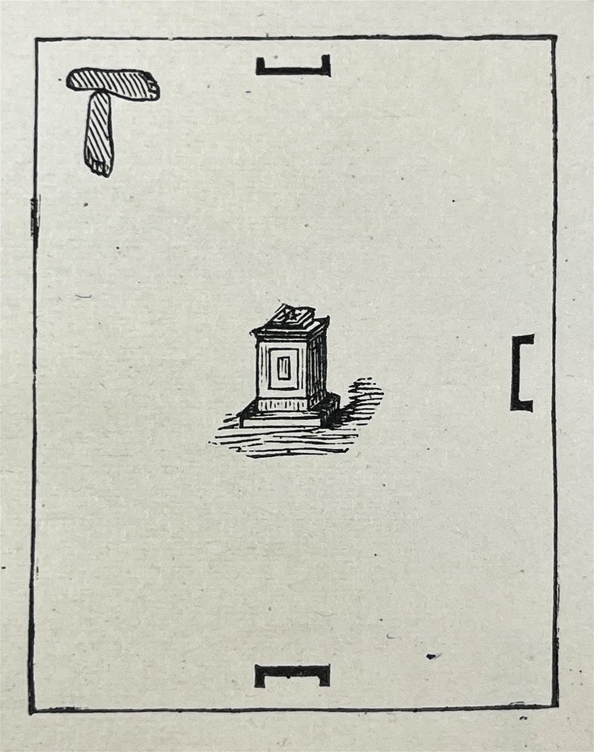1862 engraving of the Northeast Corner ceremony from Albert Mackey Manual of the Lodge