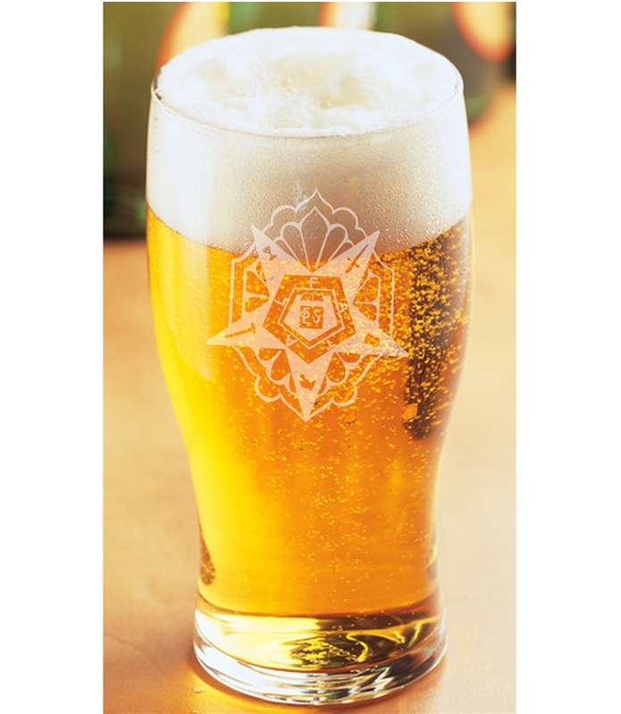 OES engraved Tulip Beer Glass