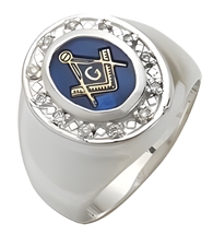 Masonic Ring - 10006 - Sterling Silver