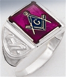 Masonic Ring - 10009 - Sterling Silver