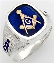 Masonic Ring - 10011 - Sterling Silver