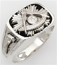 Past Master ring - 10012 - Sterling Silver