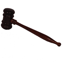 Walnut Gavel in rosewood finish 11"