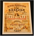 Lords Prayer With Masonic Symbols Print