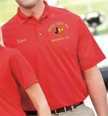 Various Colors Masonic Embroidered Pique Polo 