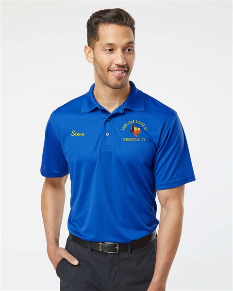 Texas Embroidered Masonic Mesh Lodge Polo