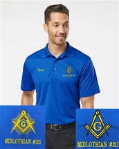 Performance Mesh Lodge Polo Logo