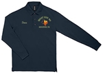 Texas Long Sleeve Masonic Blue Lodge Pique Polo Golf Shirt