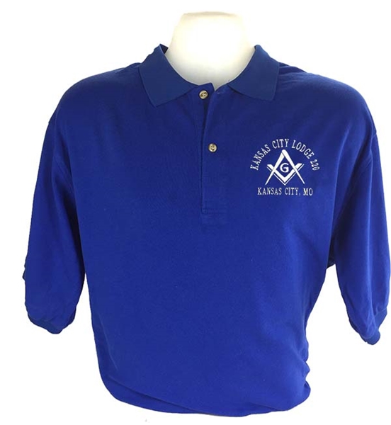 Custom Blue Lodge Shirt Masonic Emblem 