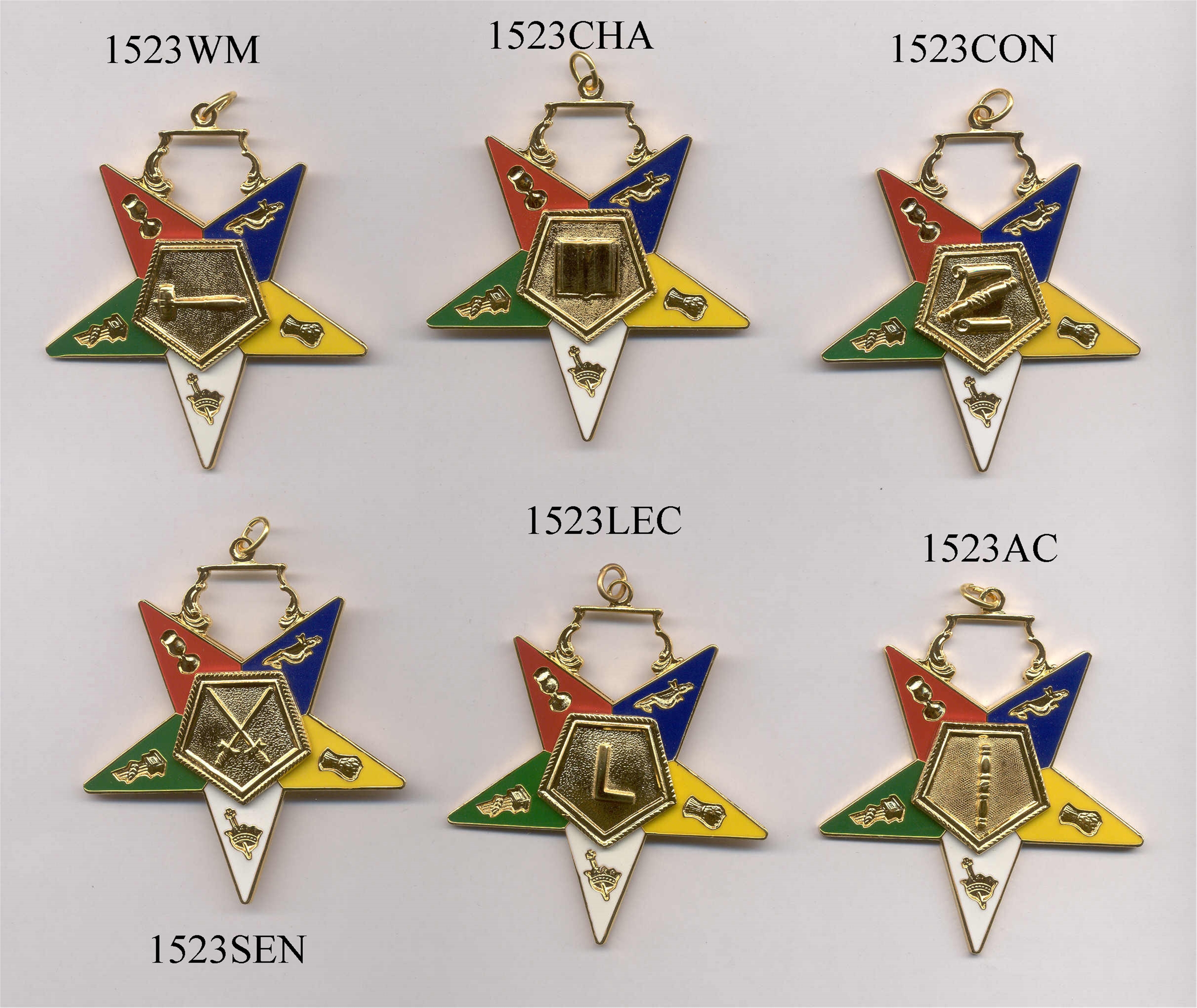 Sterling Silver Masonic OES Sentinel Officer Pin Order of the Eastern Star 