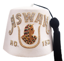 Daughters of Isis Rhinestone Fez - Double Row 