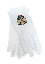 Scottish Rite 33 degree gloves