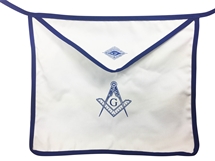 Masonic Aprons14 x 16 inch Cloth with Blue Trim - Set of 12