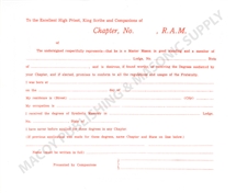 Royal Arch Mason Petitions for Membership (12)