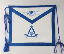 Masonic Past Master Apron Med. Blue - CLEARANCE