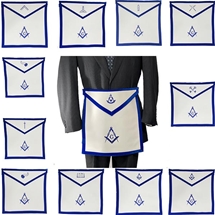 Texas Masonic Officer Apron Set - Regulation