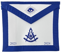 Embroidered Year on Apron Body