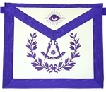 Past Master Purple Apron Emblem with Wreath