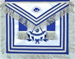 Masonic Apron - Past Master with Silk Embroidery and Non-Tarnish Fringe