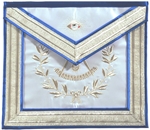 Past Master Masonic Apron with Non-Tarnish Embroidery