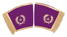 Grand Officer Purple Velvet Cuffs metallic thread