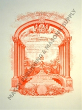 Royal Arch Masons Membership Certificate - Grand Chapter