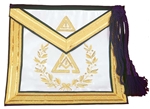 Past Thrice Illustrious Master Apron with wreath and Gold Bullion Embroidery