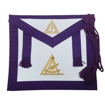 Past Thrice Illustrious Master Apron – Leather Cryptic Mason Regalia